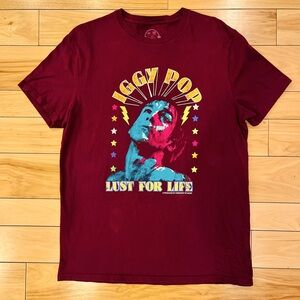IGGY POP MENS LARGE TEE SHIRT—GREAT CONDITION, CLEAN, NO FLAWS
